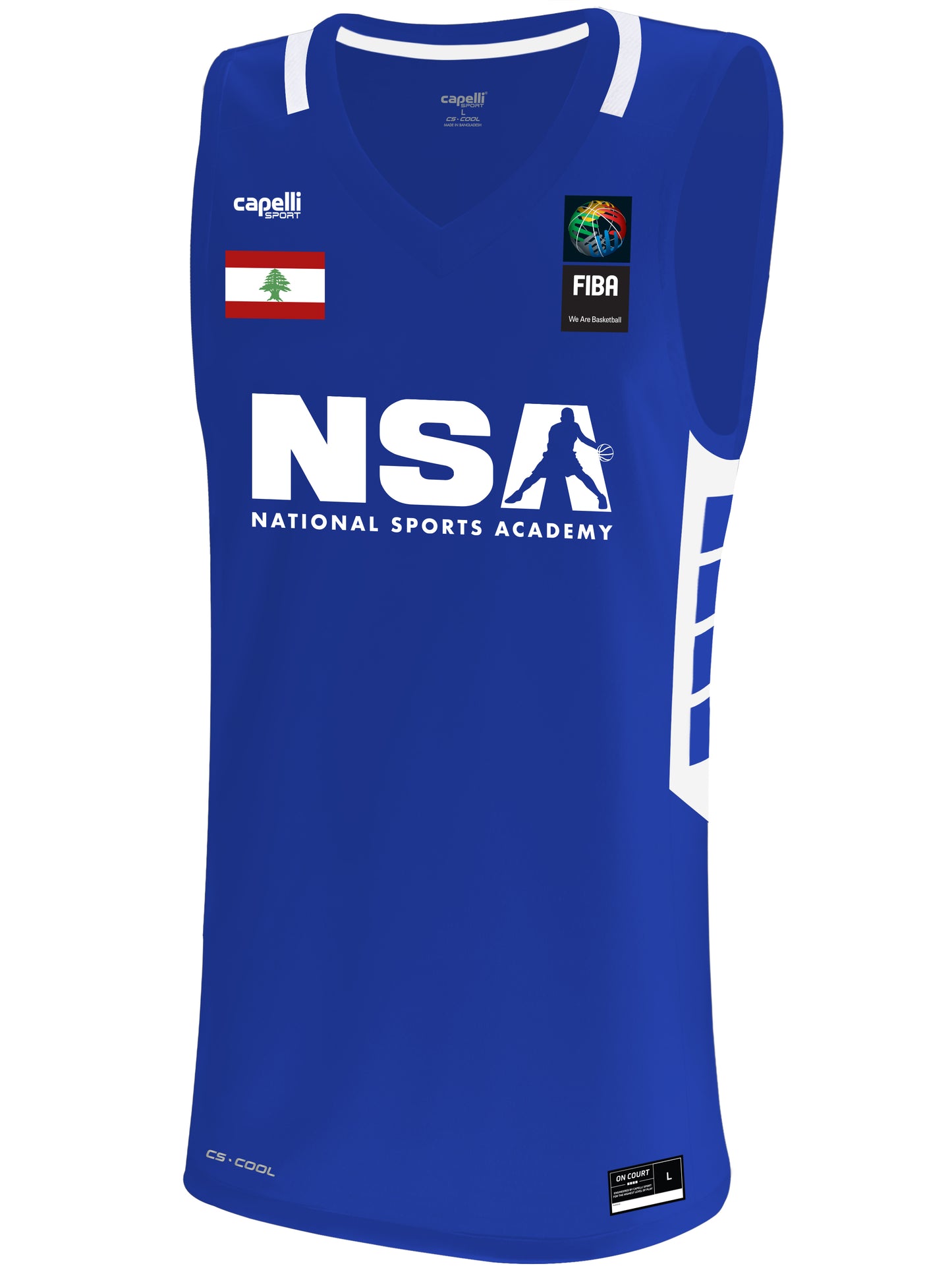 NSA BASKETBALL JERSEY RYL BLUE/WHITE