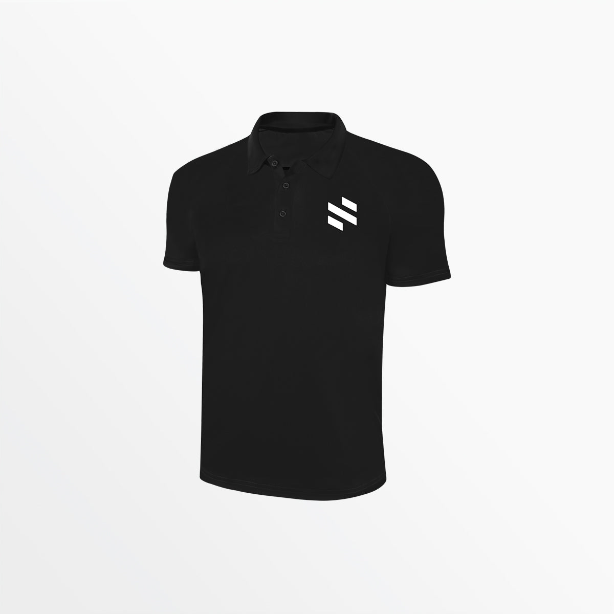 Cotton Polo - BLACK WHITE
