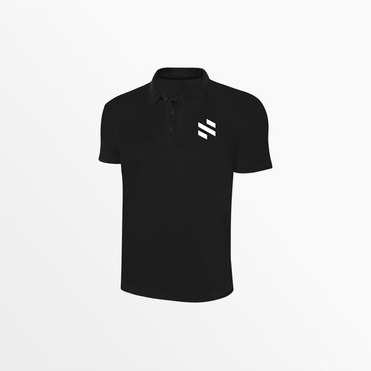 Cotton Polo - BLACK WHITE