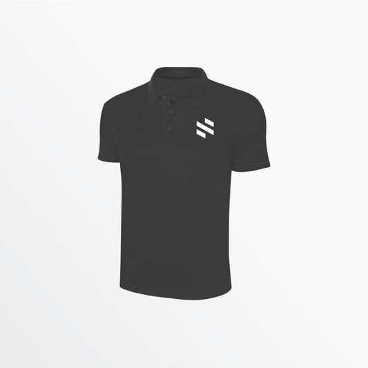 Cotton Polo - DARK GREY WHITE