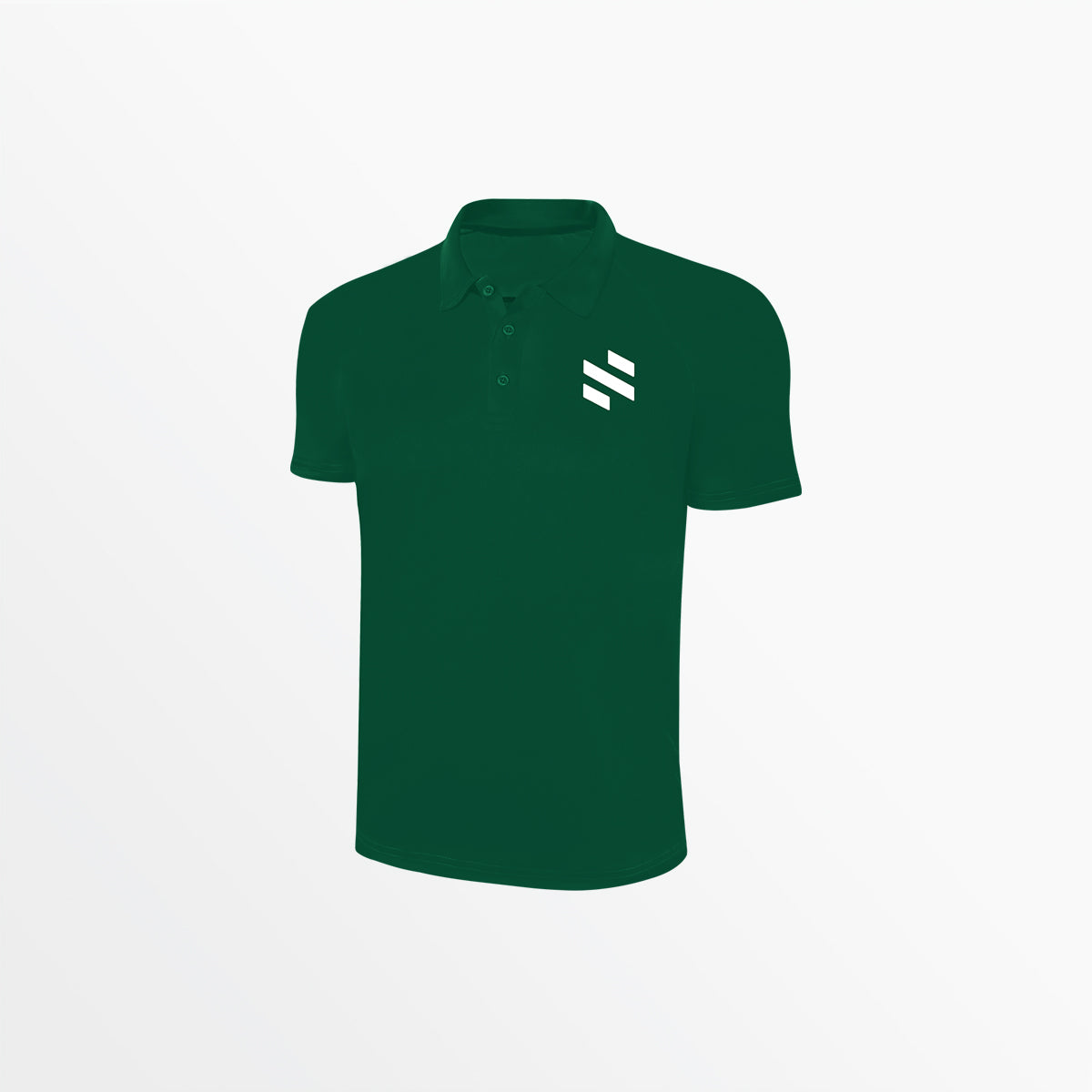 Cotton Polo - GREEN WHITE
