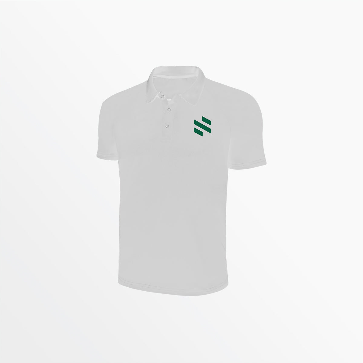 Cotton Polo - WHITE BLACK