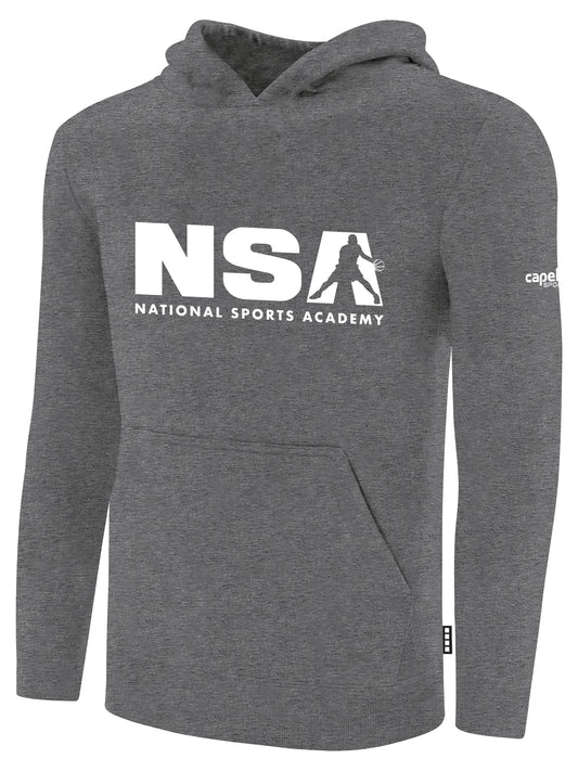 BASICS Fleece Pullover Hoodie w/ Sleeve Logo