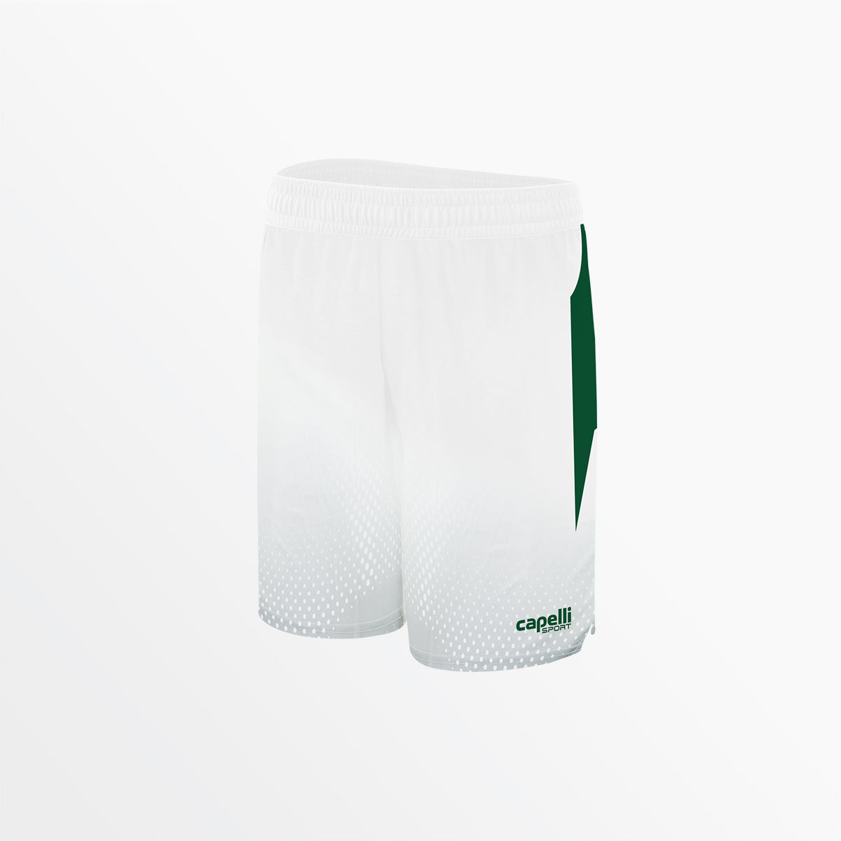Youth Basketball Shorts White/Sag Green