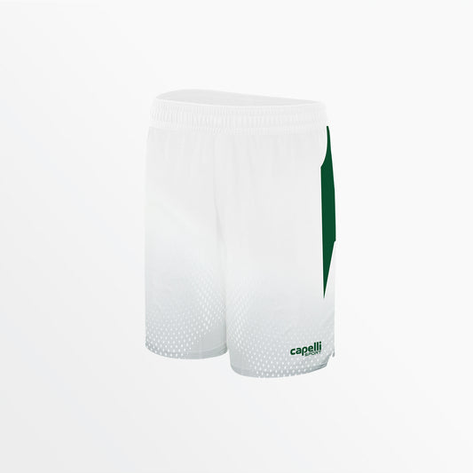 Youth Basketball Shorts White/Sag Green