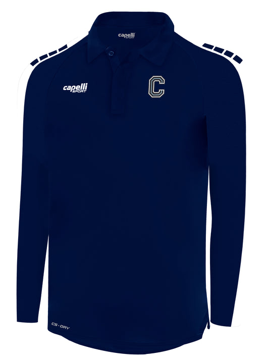 Youth Madison Poly Polo Long Sleeve