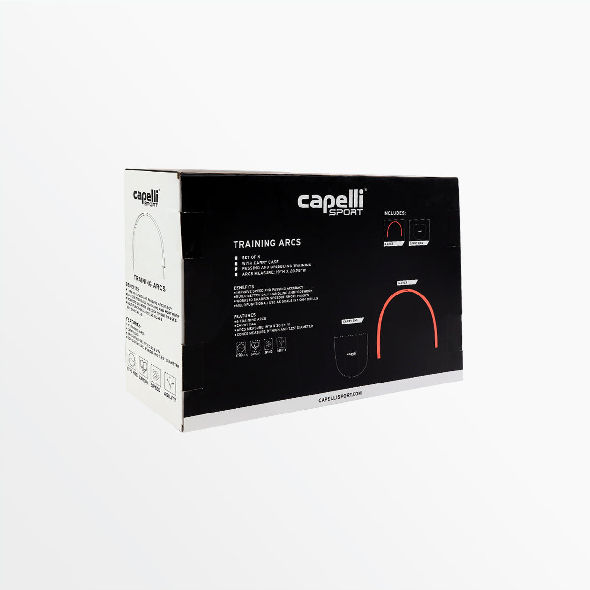 Capelli Sport 6pc Training Arcs with Carry Bag