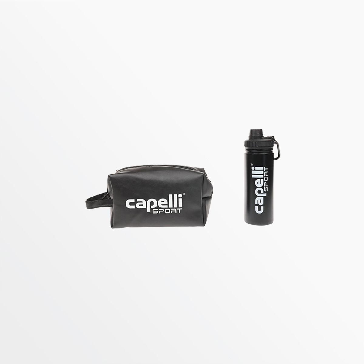 GYM DOPP KIT WITH STAINLESS STEEL WATER BOTTLE
