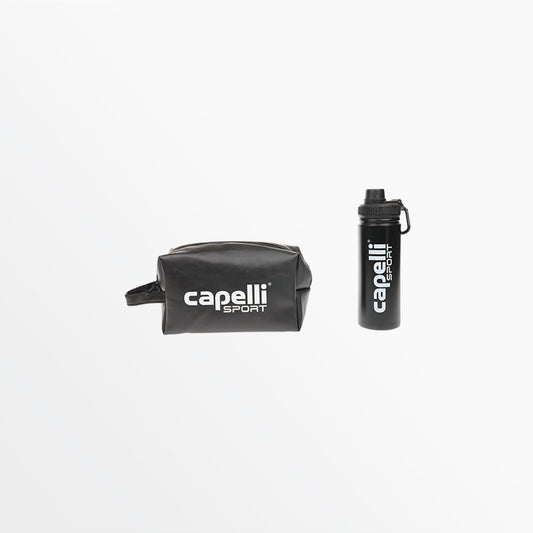 GYM DOPP KIT WITH STAINLESS STEEL WATER BOTTLE