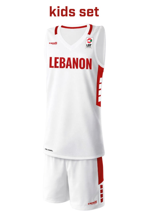 Kids Set Lebanese National Team (2024 Edition) WHITE